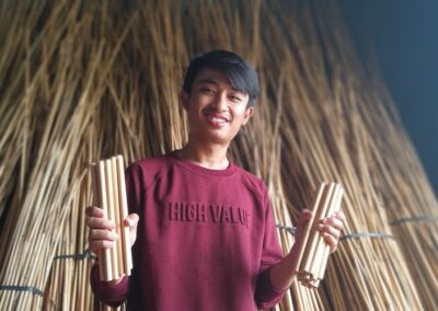 Kisah Milenial Pengusaha Sedotan Bambu Dari Desa Kedondong Madiun, Ekspor ke Eropa, Asia dan Australia