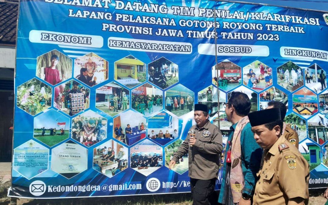 Desa Kedondong Wakili Kabupaten Madiun Lomba Pelaksana Gotong Royong Tingkat Provinsi