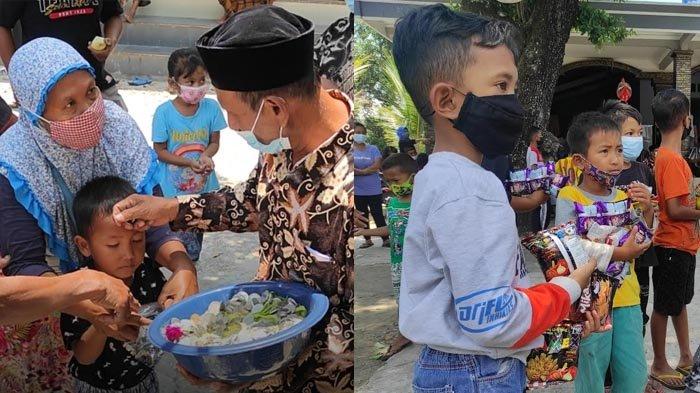 Uniknya Peringatan Maulid Nabi Muhammad SAW di Desa Kedondong Madiun, Berebut Jajan dan Antre Mendapatkan Koin